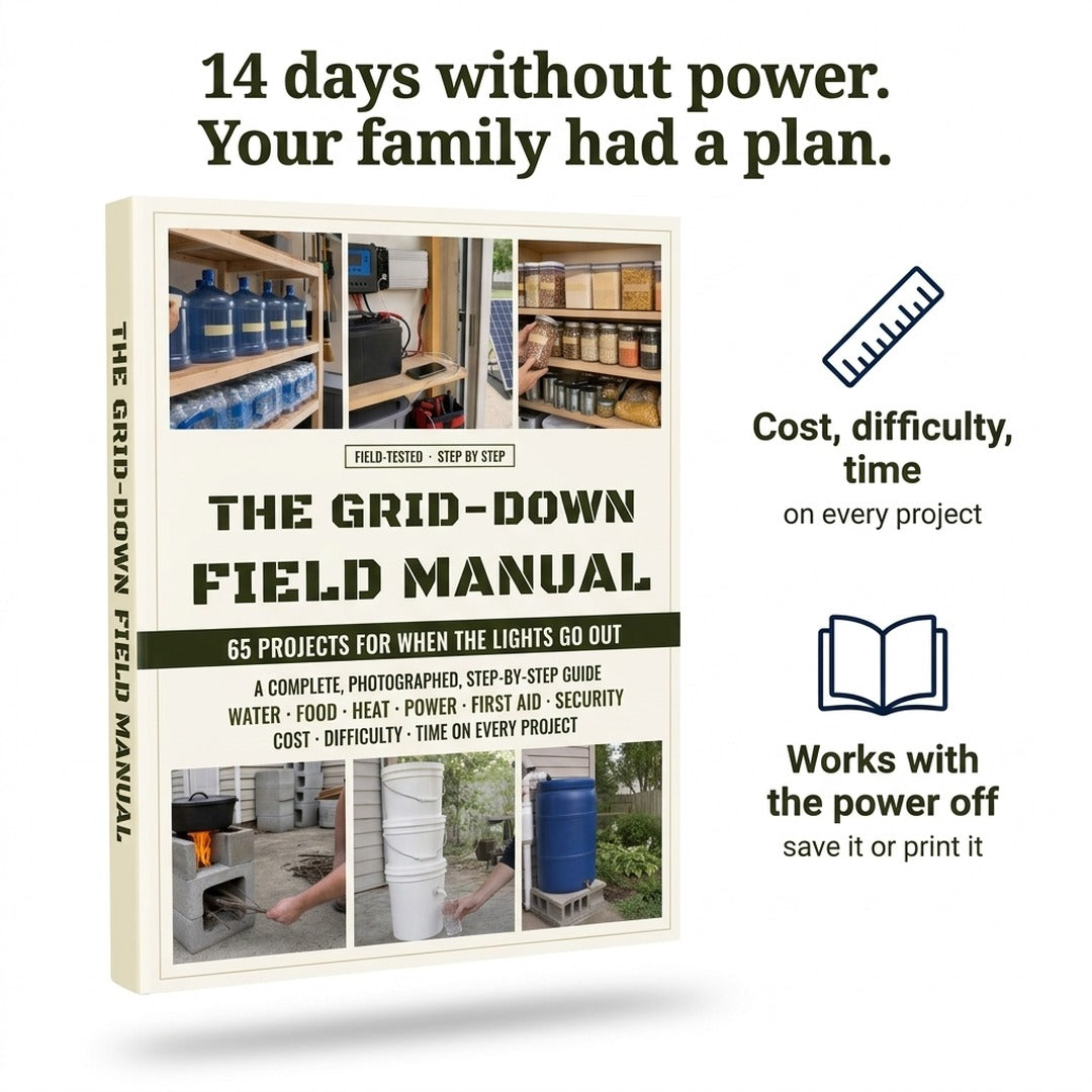 The Grid-Down Field Manual: 14 days without power, your family had a plan