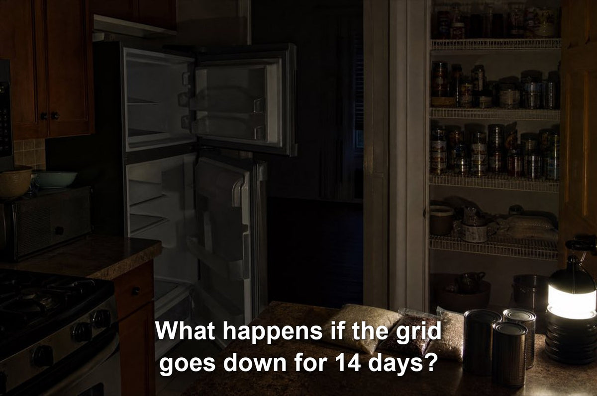 What happens if the grid goes down for 14 days?
